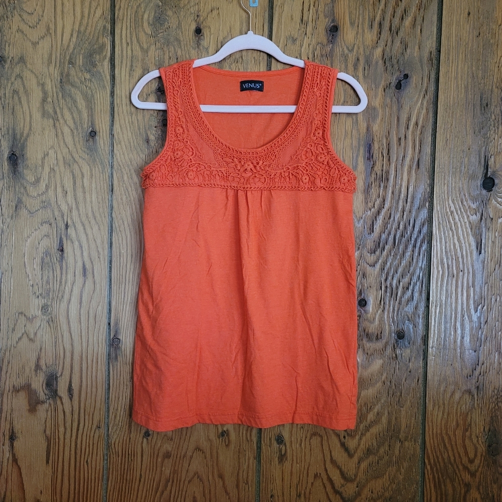 Venus sleeveless orange tank. Worn twice!
